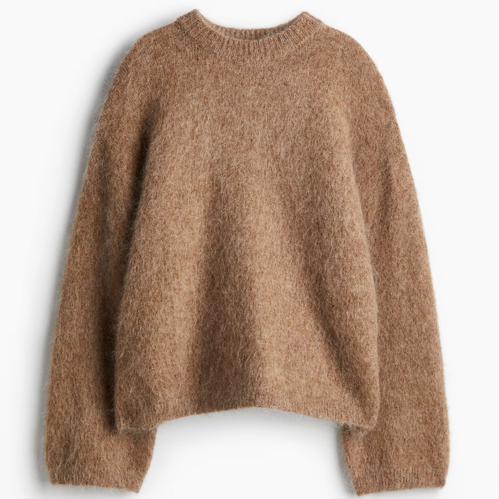 H&M Soft Brown Crew Neck Sweater